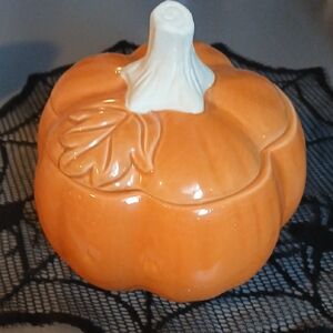 Orange and White Ceramic Decor